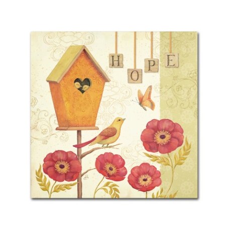 Trademark Fine Art Daphne Brissonnet 'Welcome Home III' Canvas Art, 35x35 WAP0034-C3535GG